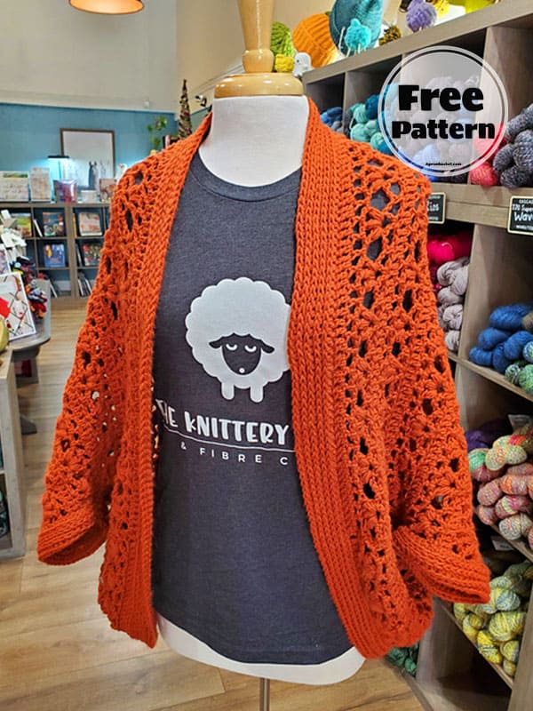 Pumpkin Crochet Shrug Design Free Pattern