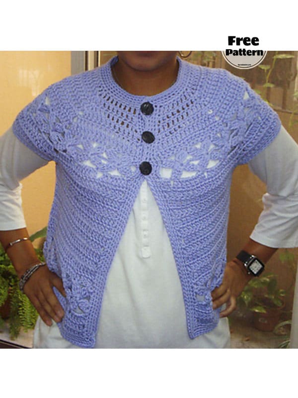 Spring Free Bolero Jacket Crochet Pattern 