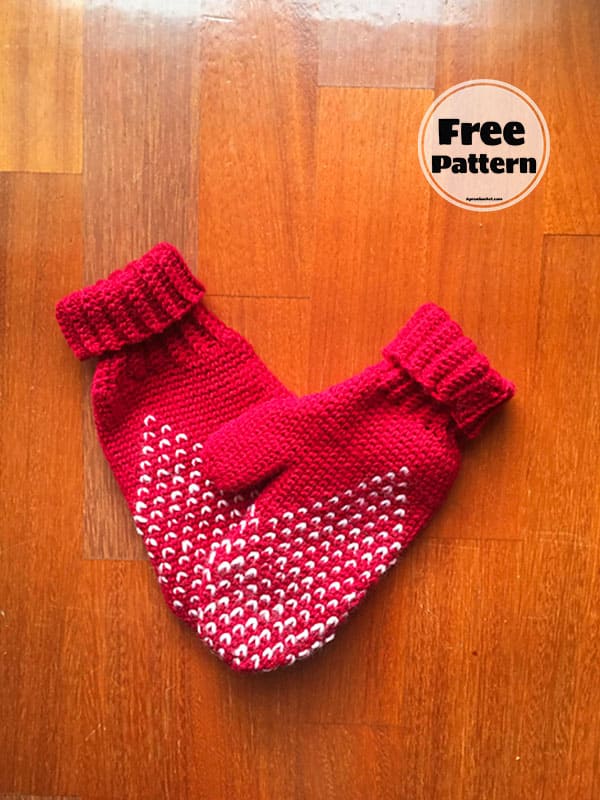 Travel Lovers Crochet Mittens Pattern Free PDF 