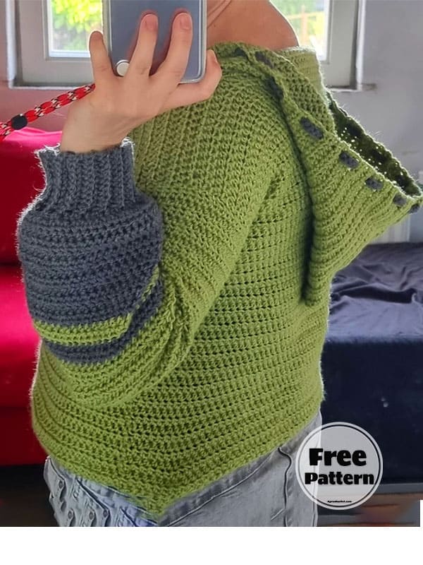 Women's Free Crochet Hooded Sweater Pattern