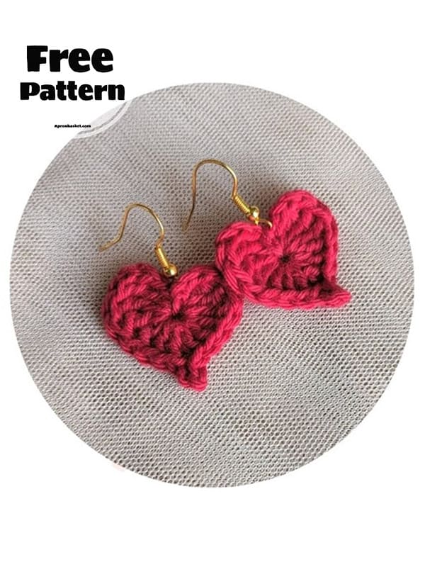 crochet heart earrings (2)